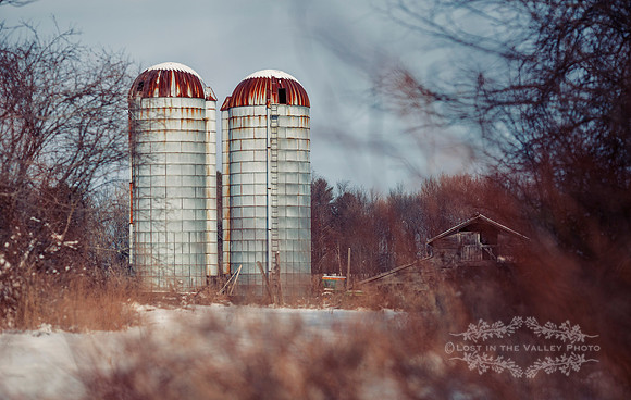 farm landscape photography in an Adirondack winter